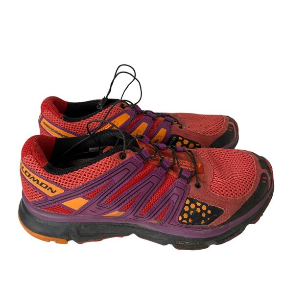 Salomon XR Mission I orange running shoes training hiking contagrip wms 7.5 - Picture 3 of 8